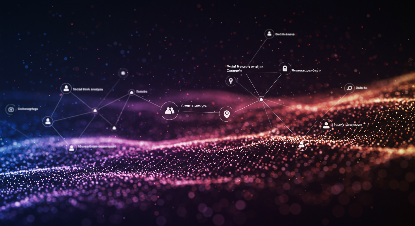 Abstract visualization of real-world graph database applications